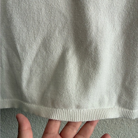 Madewell Cream Ruffle Sleeve Tee XS - Picture 6 of 10
